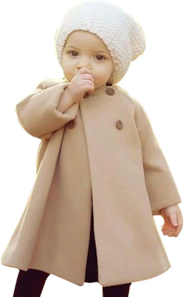 Toddler Baby Girls Cute Fall Winter Button Cardigan Jacket Outerwear Cardigan Cloak Warm Coat Clothes