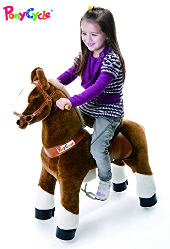 Smart Gear Pony Cycle Chocolate, Light Brown, or Brown Horse Riding Toy: 2 Sizes:  World's First Simulated Riding Toy for Kids Age 3-5 Years Ponycycle Ride-on Small - Thumbnail 3