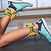 NAYOYA 3 Pound Ankle Weights Set and Carry Pouch - Premium Adjustable Ankle and Wrist Cuffs