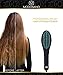 Premium Hair Straightener Brush by Modosano Ceramic Hot Brush for Straightening Hair - Far Infrared Technology - Ionic Brush w/ Temperature Control + Auto Shut-Off - 12 Mo. Warranty