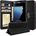 Galaxy Note 7 Case, Tauri [Stand Feature] Wallet Leather Protective Case with Card Pockets Flip Cover For Samsung Galaxy Note 7 - Black