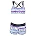 JOYMODE Women's 3 Pieces Athletic Swimwear Sports Swimsuit Set with Boyshort