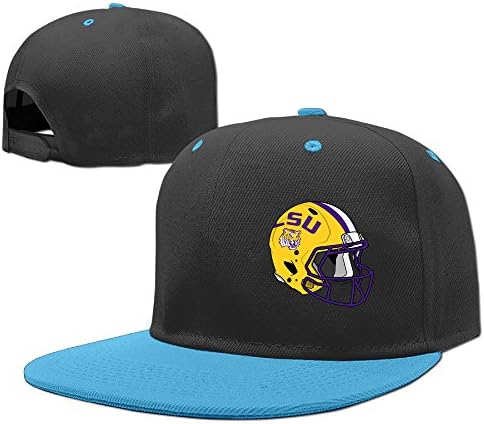 KTKY Adjustable Original Custom Made Snapback Cap Hat Cotton LSU Tiger Football Baseball Cap RoyalBlue For Kid