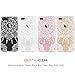 iPhone 7 Plus Case,LUHOURI White Henna Mandala Case,Clear Crystal Panel With TPU Bumper Protective Back Phone Case for Apple iPhone 7 Plus 5.5inch , H-01