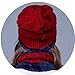 Yvechus 3 in 1 Winter Beanie Hat Scarf and Gloves Set Warm Knit Hat Thick Fleece Lined for Women (In Vogue Wine Red)