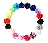 Ema Jane - Mini Mesh Satin Hair Flower Clips (18 Pack)