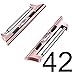 Wearlizer Rose Gold Compatible with iWatch Adapters 42mm 44mm Stainless Steel Connectors Clasp, Series 5 Series 4 Series 3 2 1 (No Screw or Screwdriver)-Fit Up to 24mm iWatch Bands