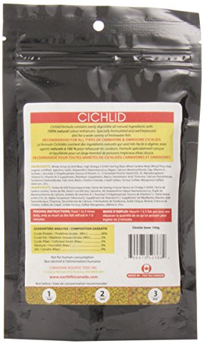 Northfin Food Cichlid Formula 2mm Pellet 100 Gram Package