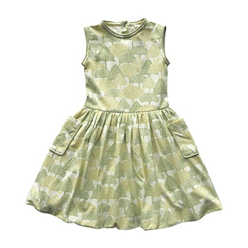 Kate Quinn Piped Bubble Dress Forest - 6-12M