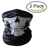 Coxeer 2 Pack Skull Mask Balaclava Face Mask for Outdoor Activities