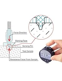 gx pro Medidor portátil de dureza Testers Digital Shore D 0 a 100 HD durometer W LCD Display