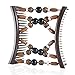 HairZing Tribal Essential Plastic, Perfect for Easy Ponytails, UpDos and Twists, Brown, Large