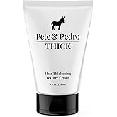 Pete & Pedro THICK Hair Cream - Light-Holding, Thickening & Texture Styling Cream | For Fine, Thin, & Thinning Hair, Men & Women | Adds Thickness, Body, Volume, Fullness | As Seen on Shark Tank, 4 oz.