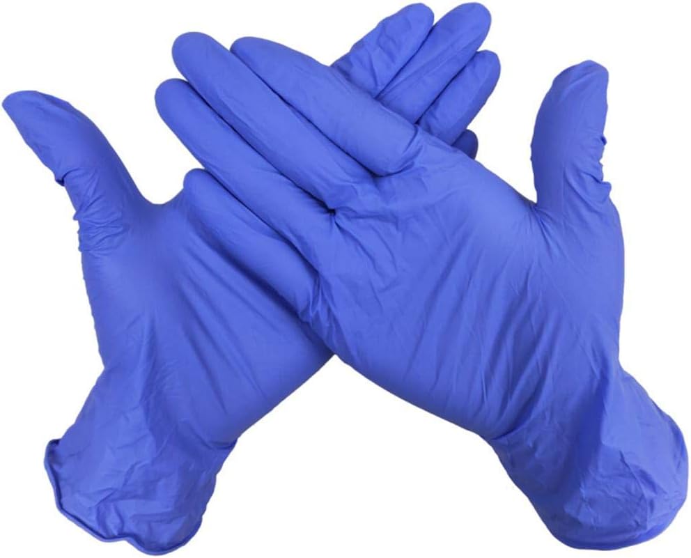 Guantes De Vinilo Desechables 100 Unidades XL - Sin Látex Ni Polvo, Para Limpieza, Cocina, Exámenes
