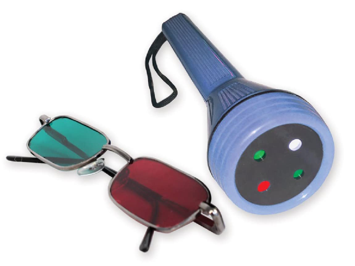 Gima 31289 Worth Four-Light Test with Glasses Red/Green