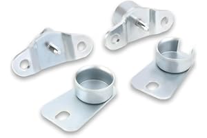 Gagsu Tailgate Hinge Set (1 Bolt Style) of 4 Compatible with Chevy GMC C/K Truck C1500 C2500 C3500 K1500 K2500 K3500 Replace 15521579 15603558 15691087 15691088