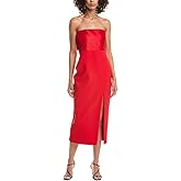 LIKELY Womens Valerie Midi Dress, Red, 6