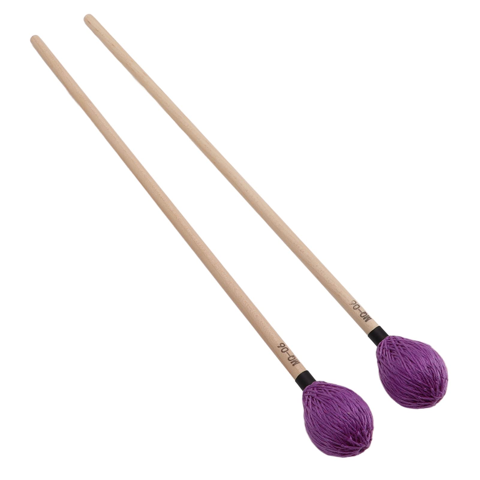 Ejoyous Marimba Mallets Medium Hard Yarn Head Maple Handle for Percussion Instruments, Soft Playing, Wear Resistant Hammer Head (Purple)