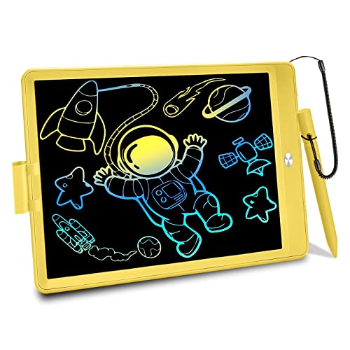 Pizarra LCD para dibujo escritura ideal niños 10 pulg amaril,  elbazardigital.com