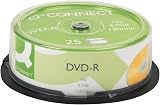 Q-Connect DVD-R Blank Discs Cakebox 25 Pack 4.7GB Data Storage Media