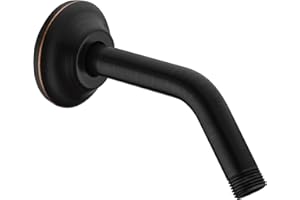 BESTILL Wall Mounted 6 Inch Extension Shower Head Arm, Shower Arm and Flange Included, Oil Rubbed Bronze
