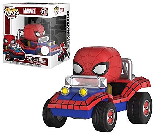 pop Riders! Marvel Spider-Man with Spider Mobile Bobblehead