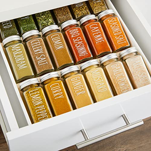 145 Preprinted Spice Jar Labels With Seasoning Names Numbers White 