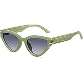 Cat Eye Sunglasses for Women Trendy Classic UV400 Protection Triangle Frame Cateye Sun Glasses