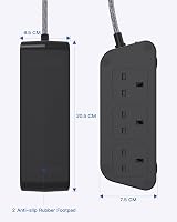 Addtam 6 Way Extension Lead with USB Ports 5A USB-C & USB-A 5M Braided Cable view 7