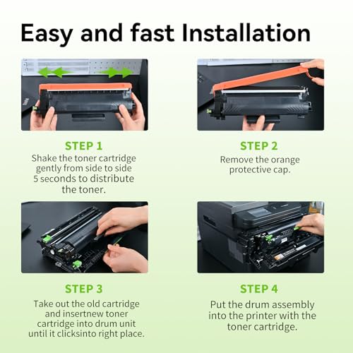 swiss toner TN2510XL Toner Compatible with Brother TN2510 TN-2510 TN-2510XL for Brother MFC-L2835DW HL-L2400DWE DCP-L2620DW DCP-L2627DW DCP-L2660DW MFC-L2835DW MFC-L2860DW MFC-L2827DW,1 Black
