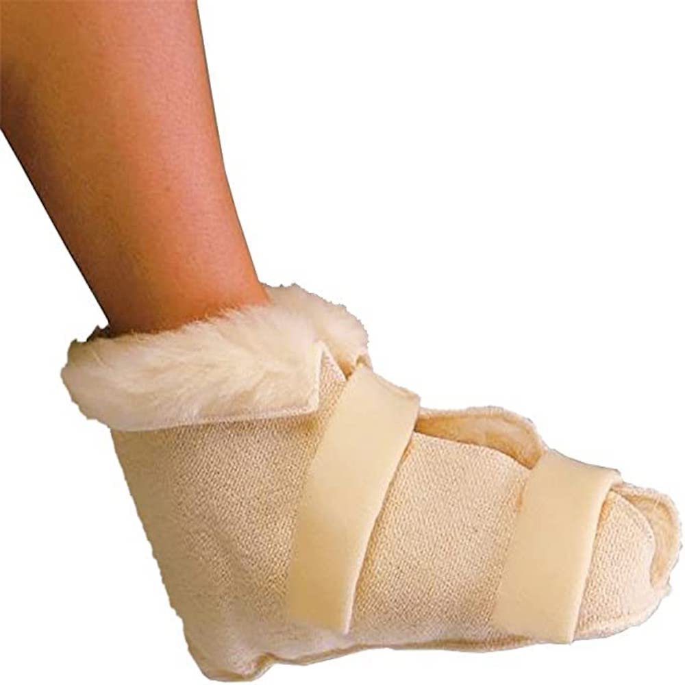 Performance Health Medium Size Fleece Open Slippers, Features Adjustable Hook and Loop Straps, Supplied as a Pair for Ultimate Comfort and Security