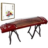 OrientalMusicSanctuary Paulownia Travel Guzheng - Rosewood - Travel Sized Guzheng - INCLUDES COMPREHENSIVE TUTORIAL BOOK AND ETUDES