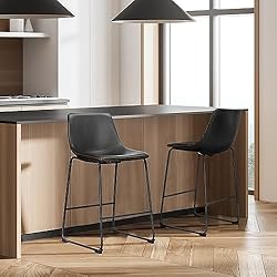 JHK Dining Chairs, Bar Stools Set of 4, 26 inch