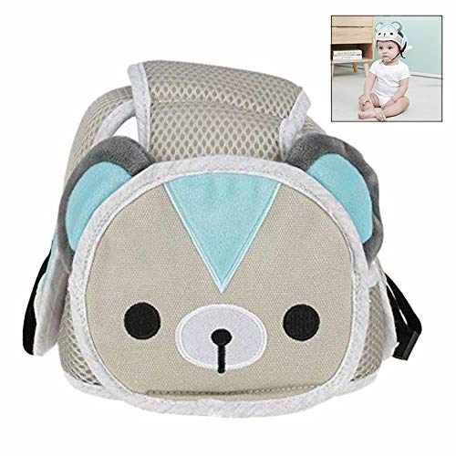 iwobi Cartoon Baby Safety Helmet,Adjustable Safety Protective Cap for Toddlers Walking Crawling