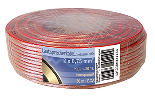 Transmedia KLC1 20TL Speaker Cable 2 x 0.75 mm² CCA Inner Conductor