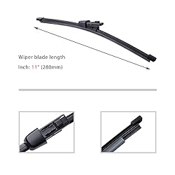 OTUAYAUTO Rear Windshield Wiper Blades - 2 Pieces