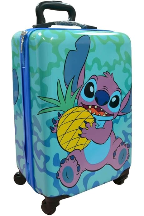 Maleta Cabina Niña Maleta Trolley Stitch Y Angel Para Niños
