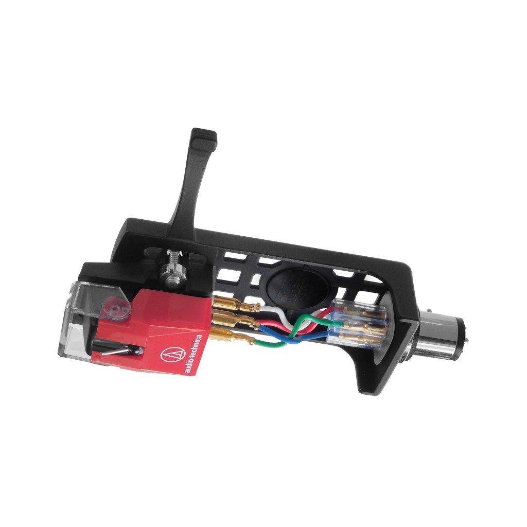 Kit combinado de cabezal/cartucho Audio-Technica AT100E/HSB (cartucho AT100E y cabezal AT-HS10BK)