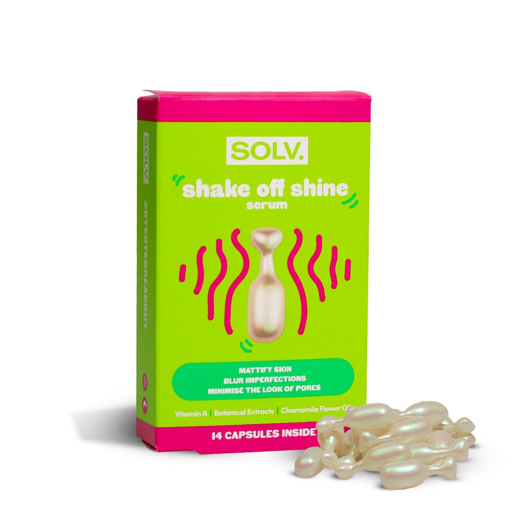 SOLV Shake off Shine Serum - 14 capsules. Anti-shine, Tightens pores, Eliminates impurities