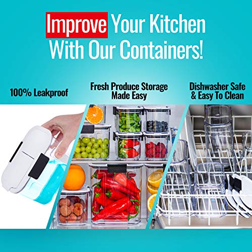 Pantry Organization and Storage Food Storage Containers with Lids