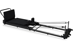 piothioh Pilates Reformer Machine - Foldable Pilates Reformer for Home Gyms Pilates Equipment for Home Workouts- Weight Capacity Up to 330Lbs