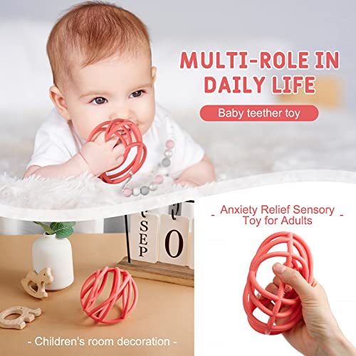 Baby Sensory Teether Ball Grasping Activity Infant 36M Chew Teething