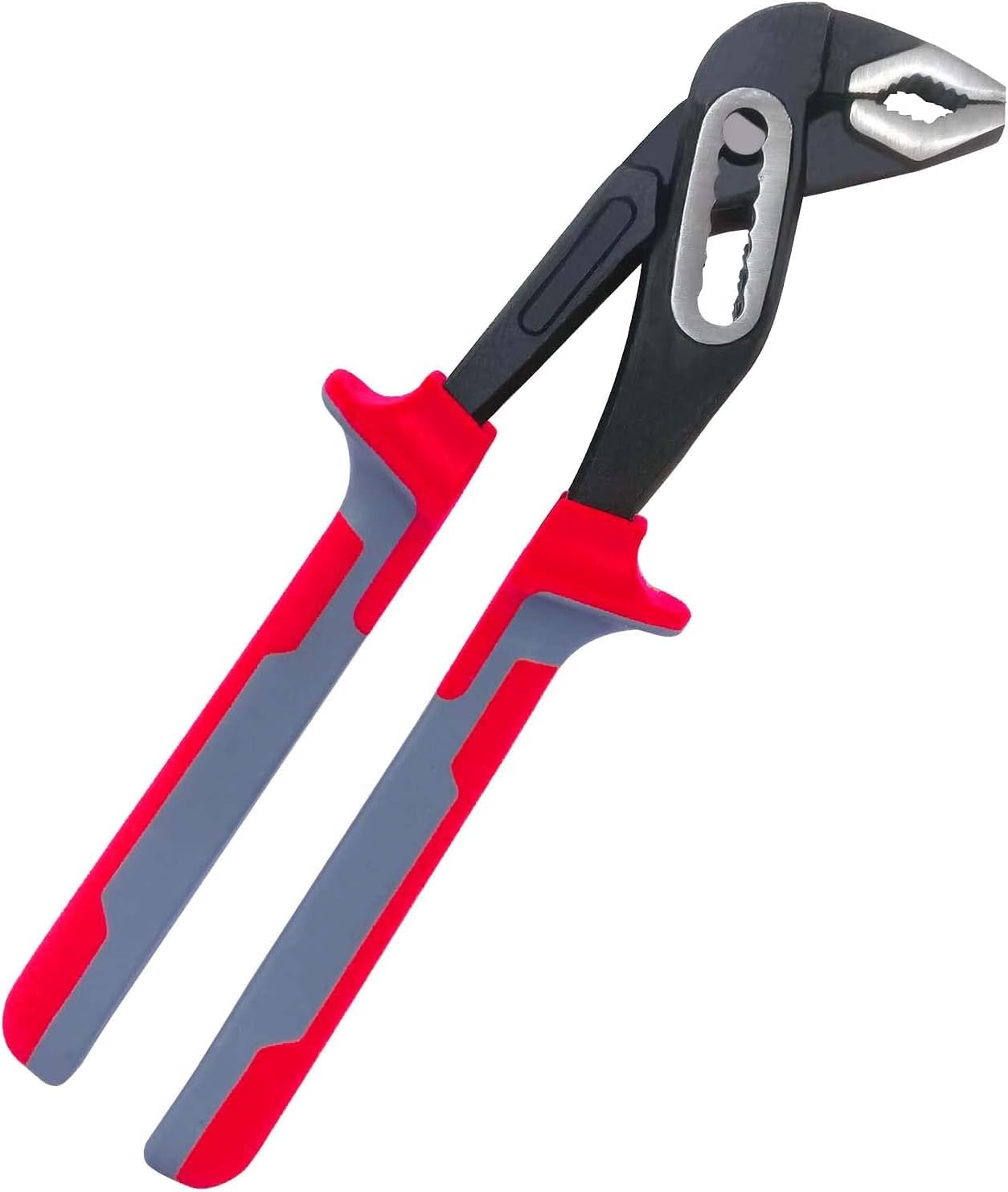 Sharp-tec 250mm Plumbers Wrench, Adjustable Plumbers Pliers, Water Pump Plier with 85mm Width Opening, Red (BSL-30065-Red)