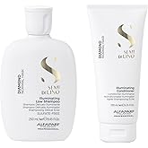 Alfaparf Milano Semi di Lino Diamond Illuminating Shampoo and Conditioner Set - Sulfate Free Shampoo and Conditioner for Color Treated Hair - Adds Brilliant Shine and Softness
