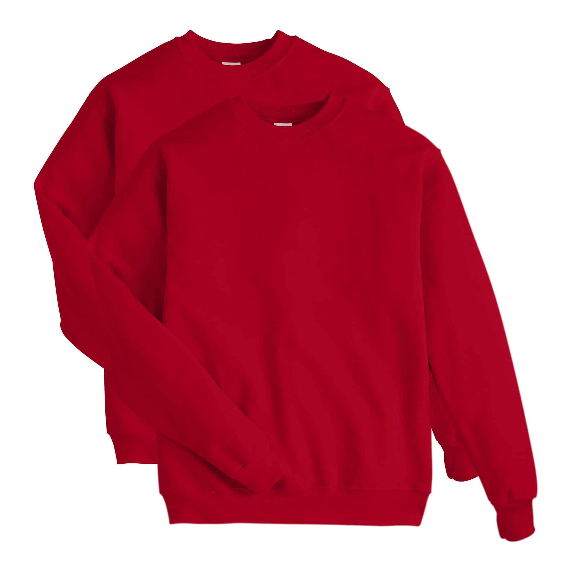 Hanes Men's ComfortBlend Sweatshirt, Deep Red, 4X