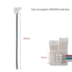 BTF-LIGHTING 10pcs 3Pin 10mm Wide Single End with