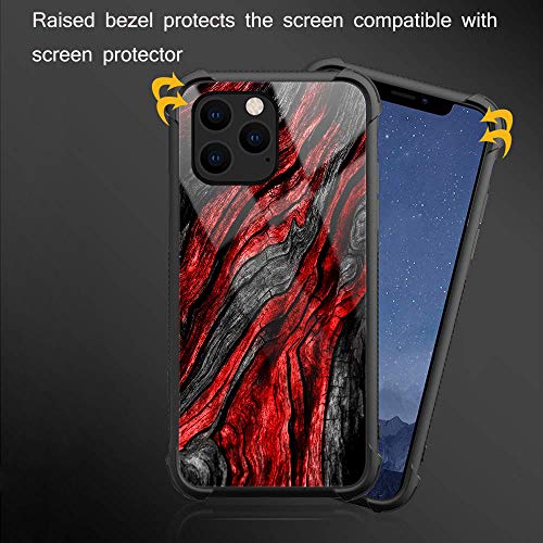 Carloca Iphone 11 Case Black Red Wood Grain Iphone 11 Cases For Men Boys Graphic Design Shockproof Anti Scratch Hard Back Case For Apple Iphone 11 Wood Grain Pricepulse