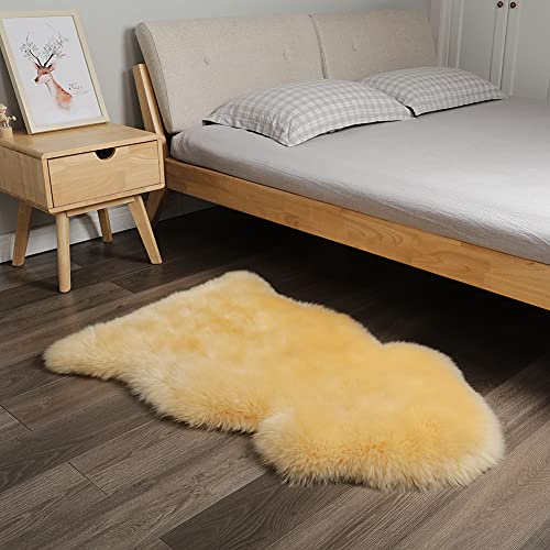 AOGELAN Genuine Sheepskin Rug