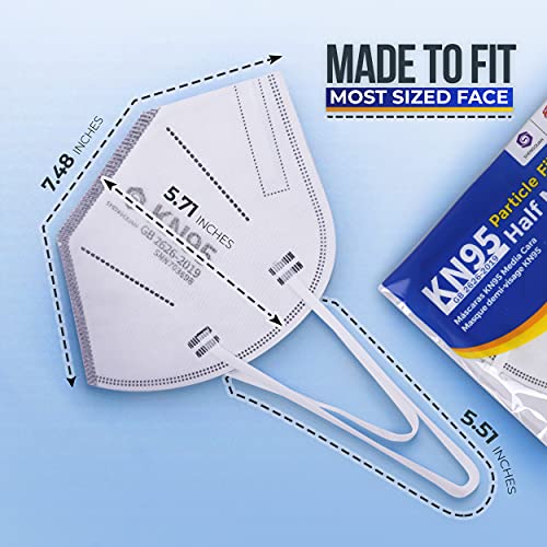 40Pack KN95 Face Mask, Ear Loop Extender Clip, Nose Foam, 95