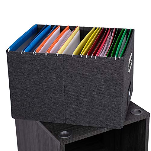 BIRDROCK HOME Rolling File with 1 Lateral Drawer Decorative Storage Shelf for Blankets